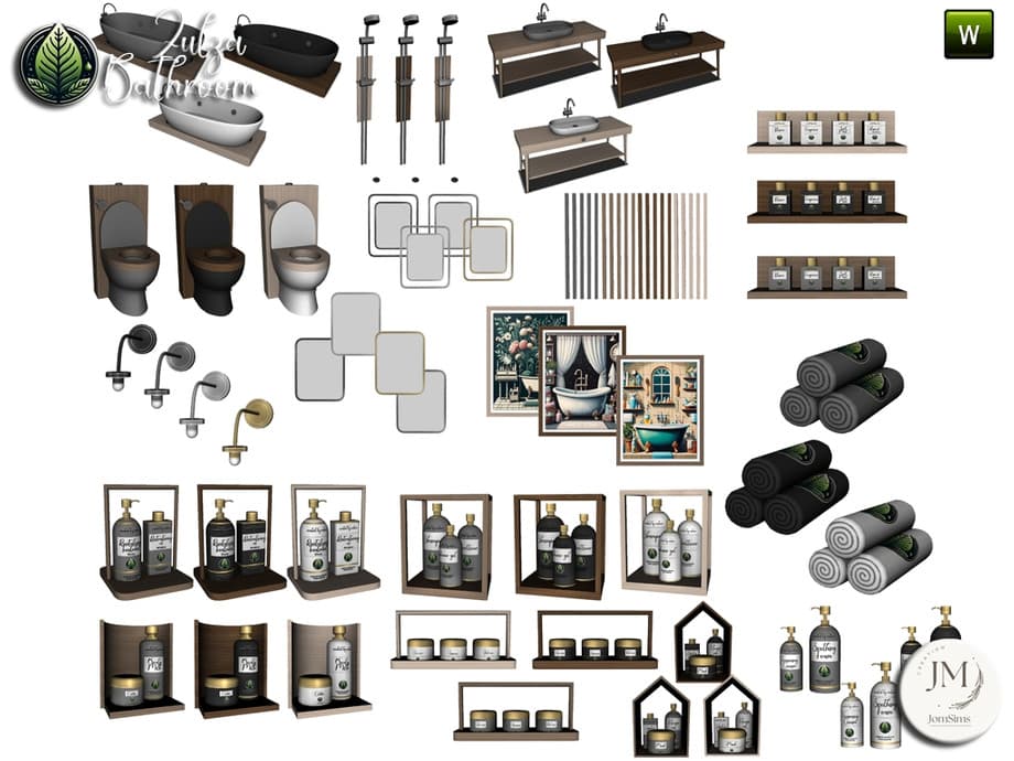 Галерея мода Мебель для ванной Zulza #1
